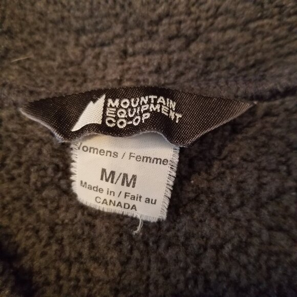MEC Polartec Fleece Grey Women Half Zip Sweater Knit Pullover with Collar Medium - Picture 5 of 9